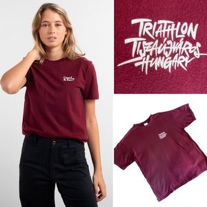 Burgundy Triathlon T-Shirt